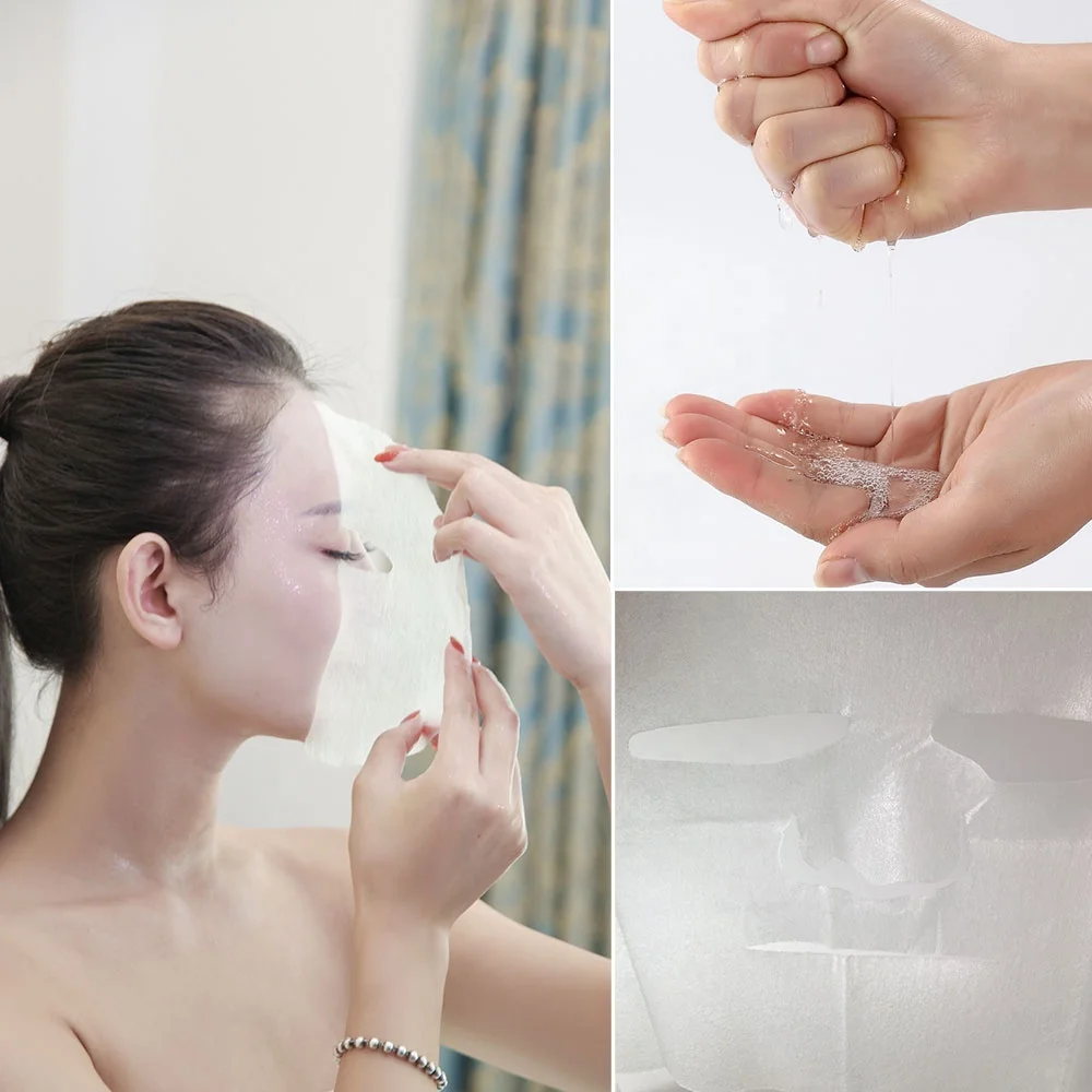 Wholesale OEM Private Label Natural Moisturizing Soothing Whitening Anti Aging Silk Mask Face Sheet Mask For The Face