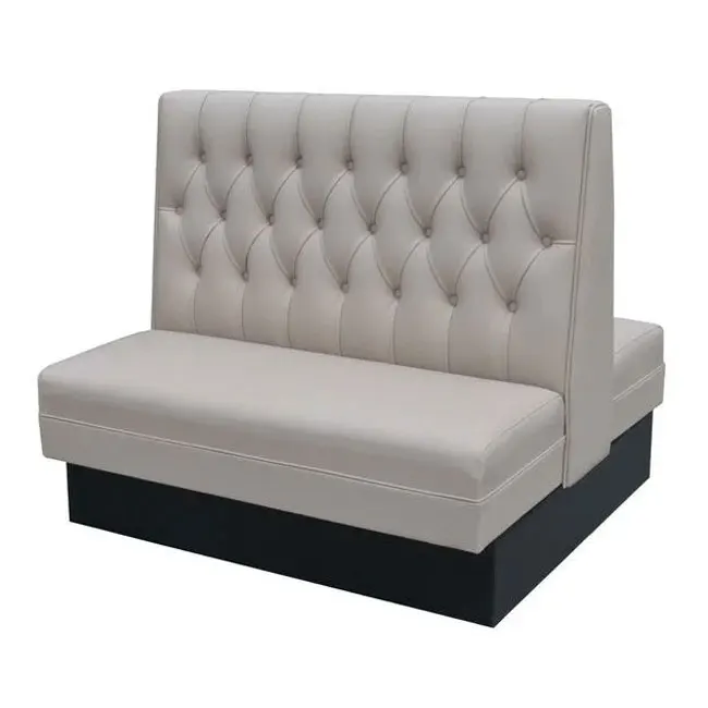 Modern Restaurant Retro Leather Seating Fast Food Dining Shop American Diner Booth