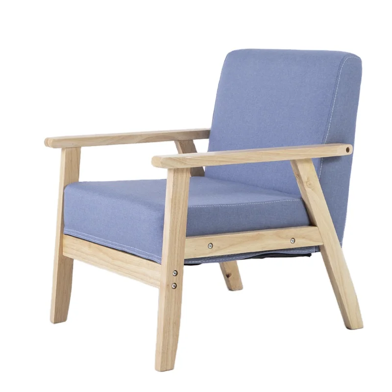 
Japanese-style simple bamboo burlap fabric art simple combination double three-person office Nordic sofa modern single small apa 