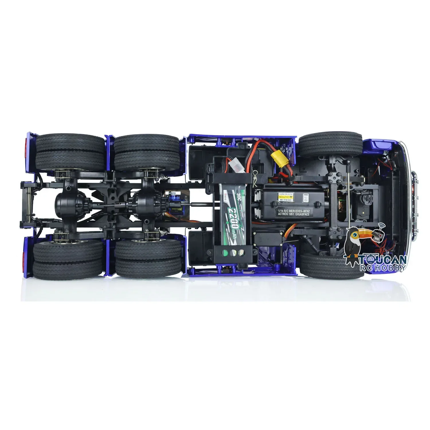 Трактор TOUCAN 1/14 RC грузовик Topline 6x4 для DIY окрашенный Собранный автомобиль игрушки на открытом воздухе подарки модель THZH1384-SMT6