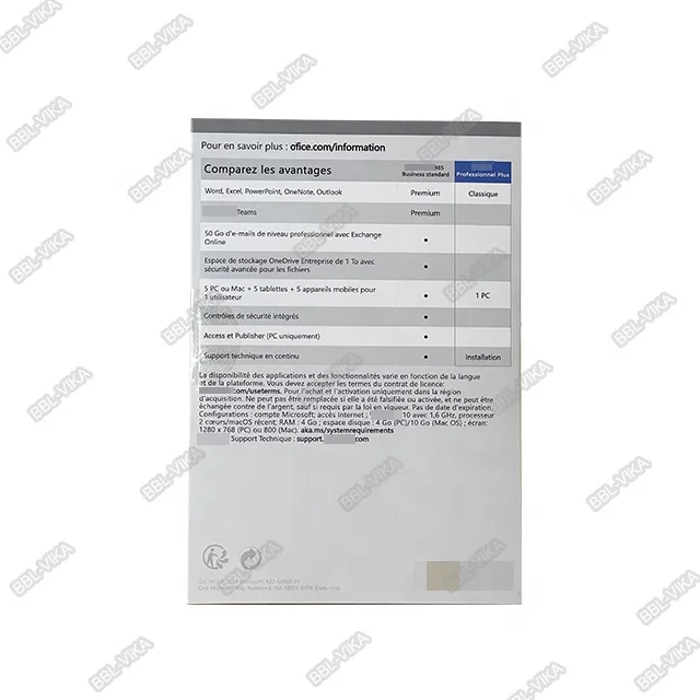 Wholesale Office 2021 Professional Plus  retail   box USB Full Package for English/ Korean/ Russian