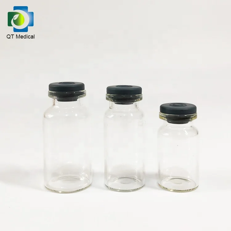 double inner Glass Bottle cosmetic vial bottle storage jars and vials light bulb shape bottle
