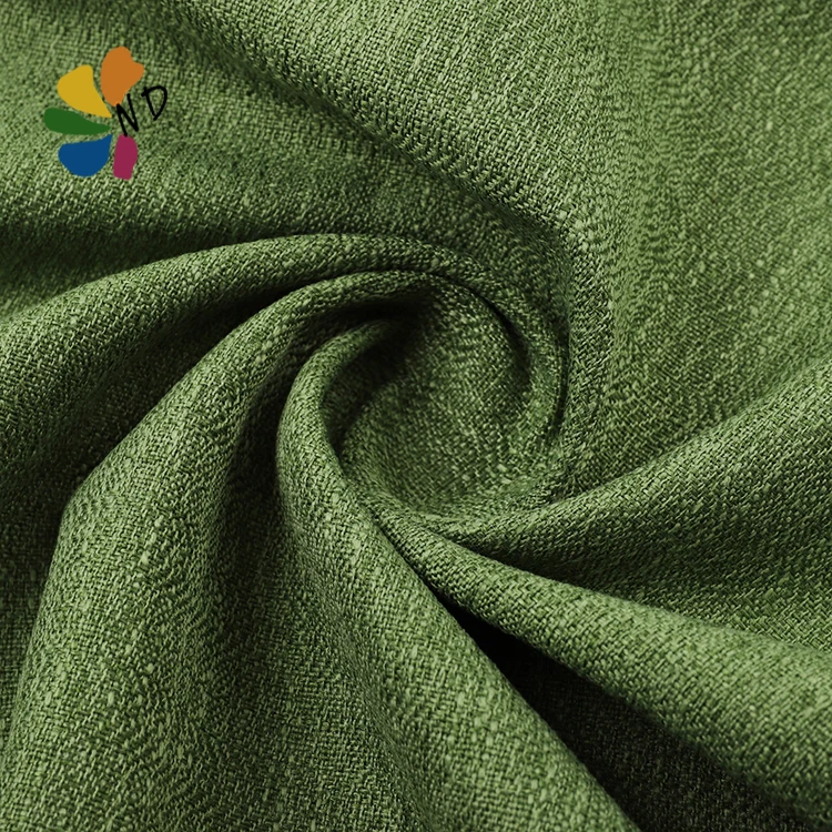 Home Textile 100% Polyester Wholesale Linen Fabric Sofa Linen Curtain material Faux Linen Fabric