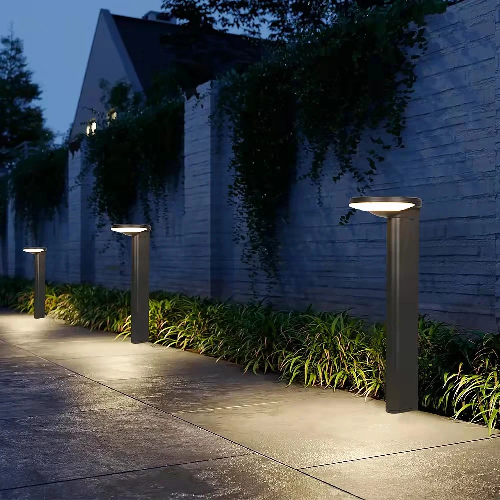 outdoor waterproof integrated led solar garden light for lawn patio yard walkway driveway solar path courtyard lamp