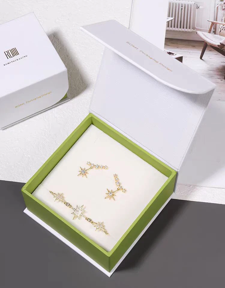 custom paper cardboard ceramic jewelry display packaging box with logo