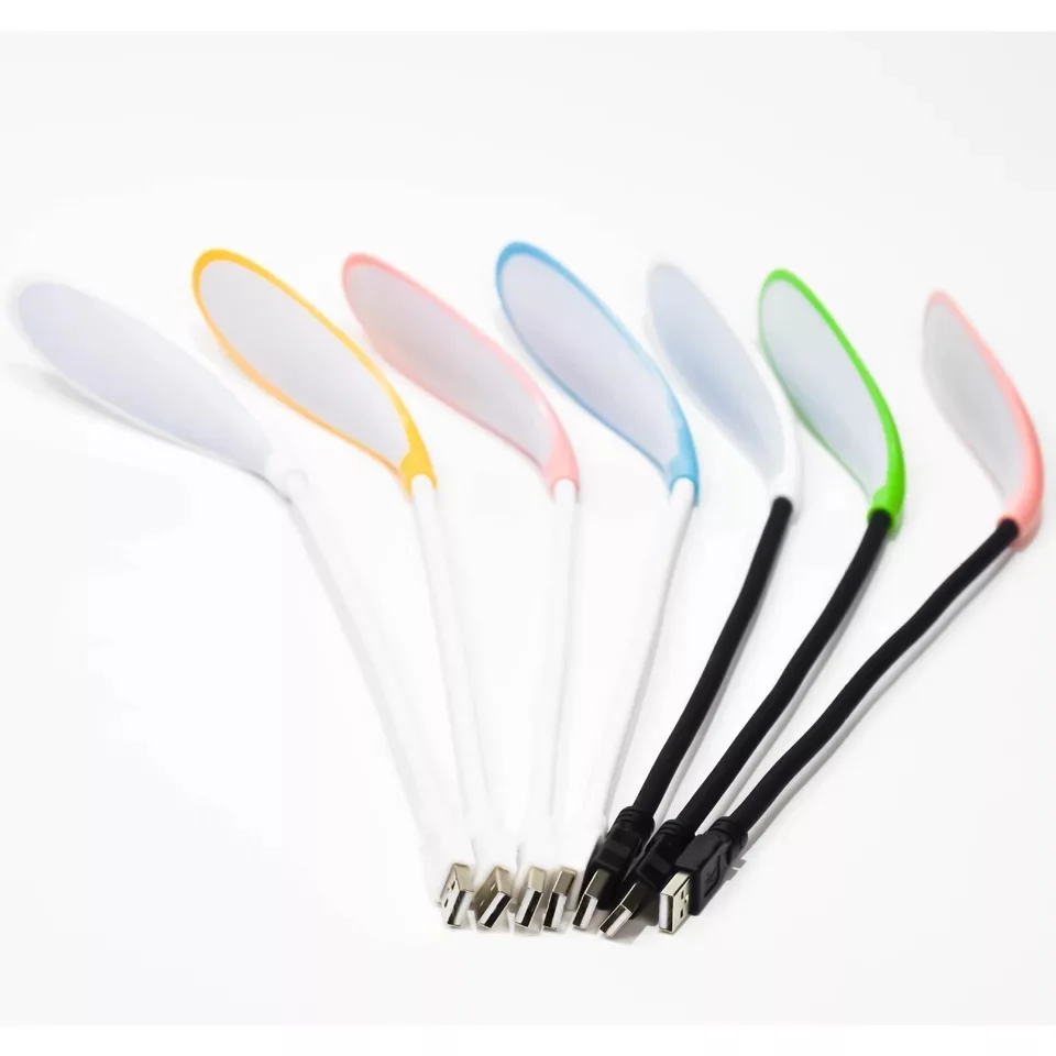 
USB Reading Lamp with 14 LEDs Dimmable Touch Switch and Flexible Gooseneck 