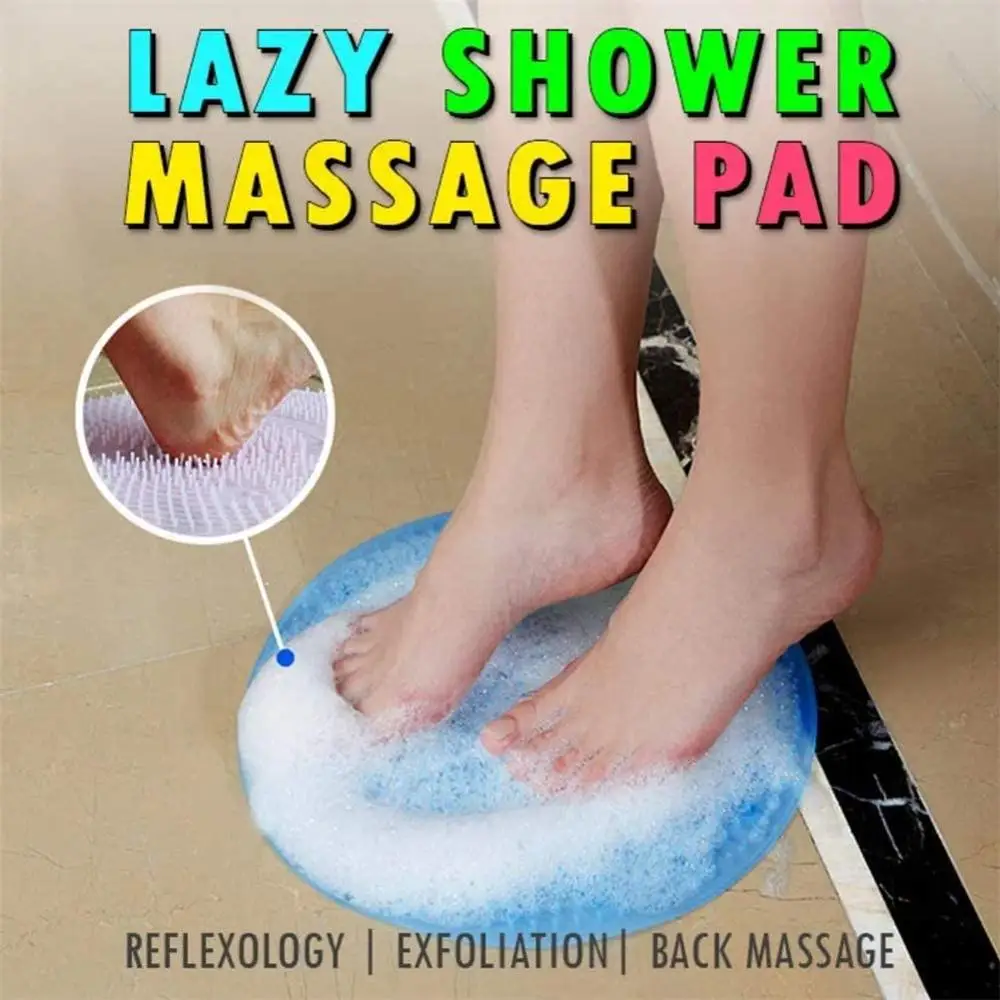 Anti Skid Lazy Bath Massage Pad Bath Shower Back Mat With Silicone Suction Cup Safety Shower