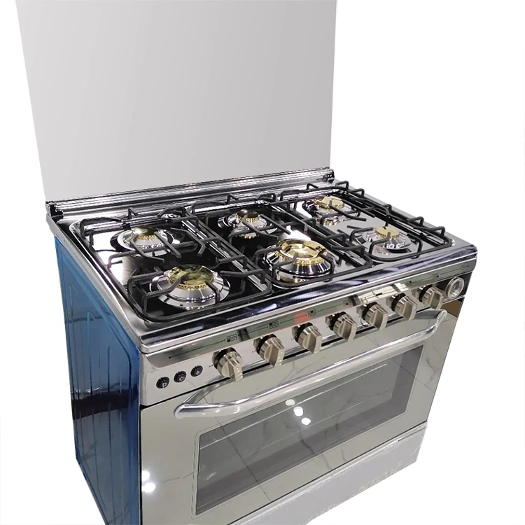 5 bocas 6 burner cooker five-burner gas range stove with oven and rotisserie grill