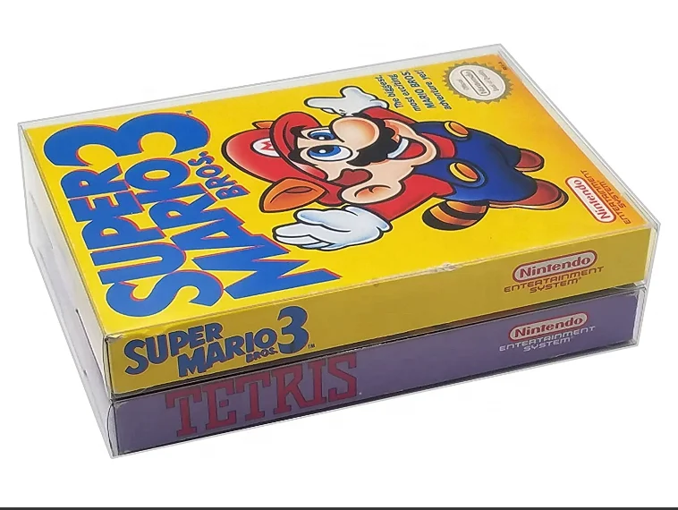 Nintendo gaming toy protector box, Records box, Comics packaging VHS Tape protector