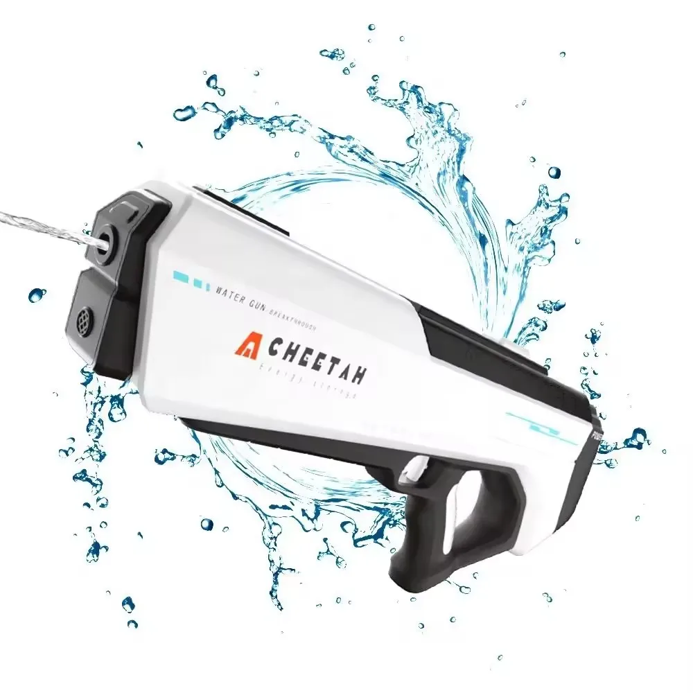 Летний перезаряжаемый длинный автоматический пистолет высокого давления для стрельбы водяной электрический игрушечный детей