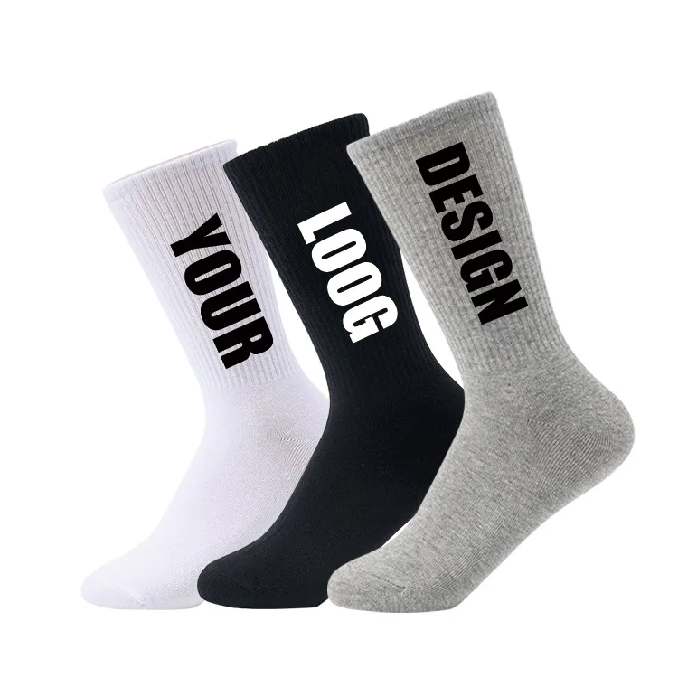 wholesale man cycling sports socks custom logo cycling socks Custom Made Bottom Compression socks 100% Cotton Fashion Crew