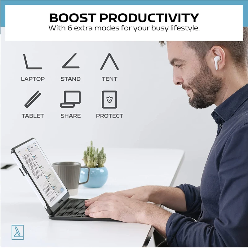 For Ipad iPad air2 /pro 9.7 / iPad 9.7 BT Rotatable Backlit Keyboard with Touchpad Wireless Detachable Keyboard Case