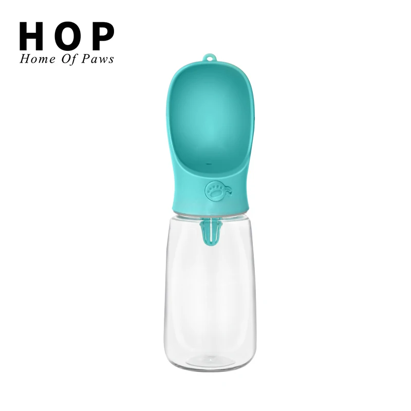 Оптовая продажа, низкий минимальный объем заказа, портативная пластиковая бутылка для питьевой воды для домашних животных и собак