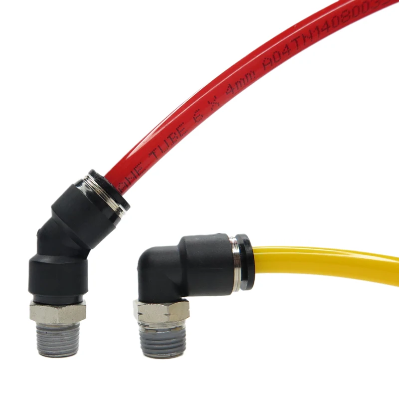 PL 135 Fitting One Touch Angle Connect Pneumatic Plastic Air Push Fitting