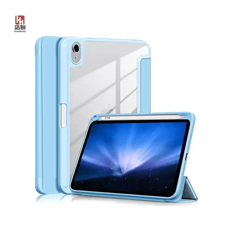 Black Blue TPU PC Clear Transparent Silicone Tablet Case Cover for iPad Air 10.2 10.9 7 8 9 11 Models
