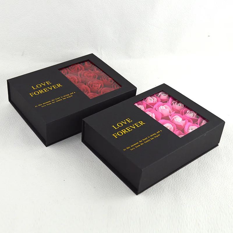 Custom design luxury lipstick carton perfume bottle packaging bag rose flower gift box packaging boxes