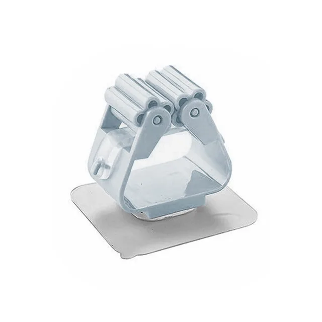 Wholesale bathroom free punching wall hanging hook broom mop holder card holder mop clip