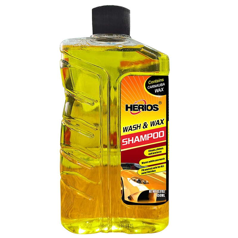 HERIOS Super Concentrated High Performance Car Washing Shampoo Auto Wax Washing Shampoo 450ml