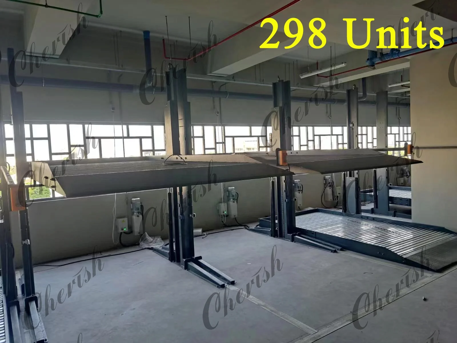 Two Post Auto Stacker Simple Lifting Automatic Car Elevator Parking Lift with CE
