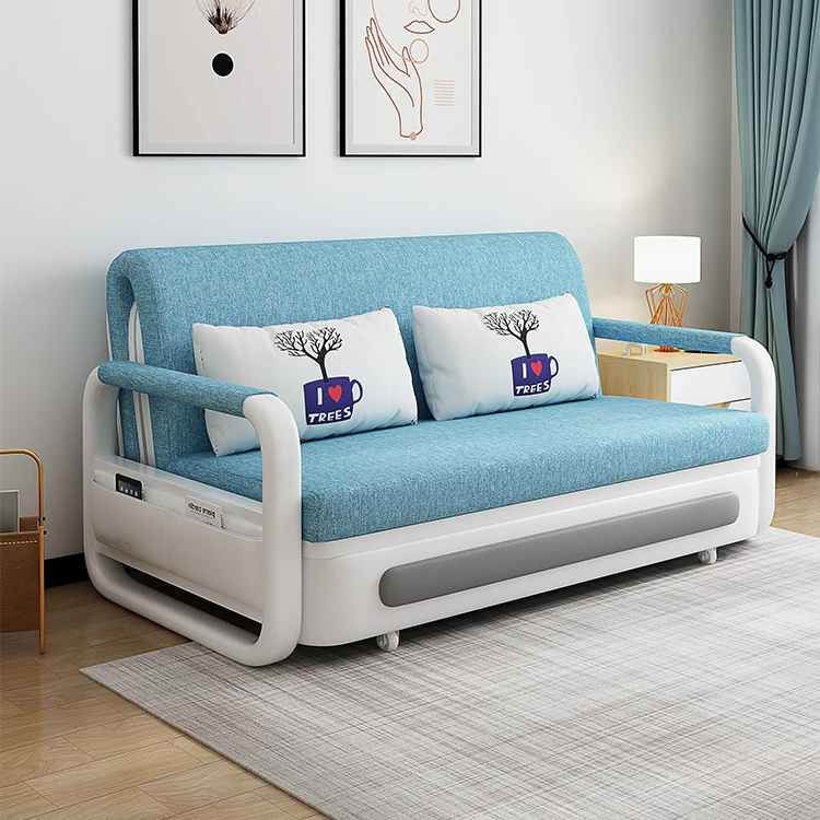 Cheep Price Home Living Room Folding Furniture Steel Frame 1m 1.2m 1.5m 1.8m Modern Sofa Cum Bed