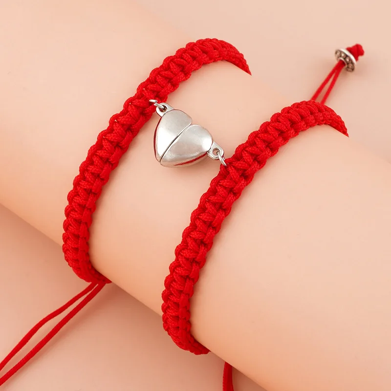 High Quality Red String Bracelet Attract Bracelet Love Knot Woven Bracelet Couple Set Amour Jewelry
