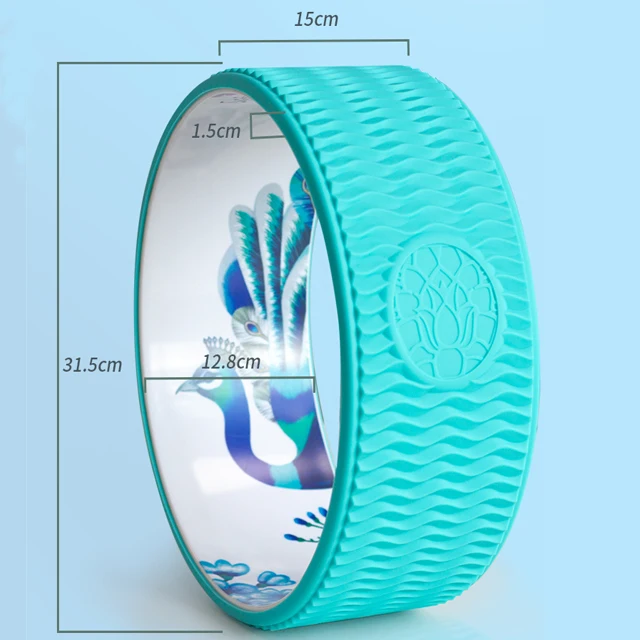 31.5x15cm Silicone ABS Customized High Quality Yoga Wheel