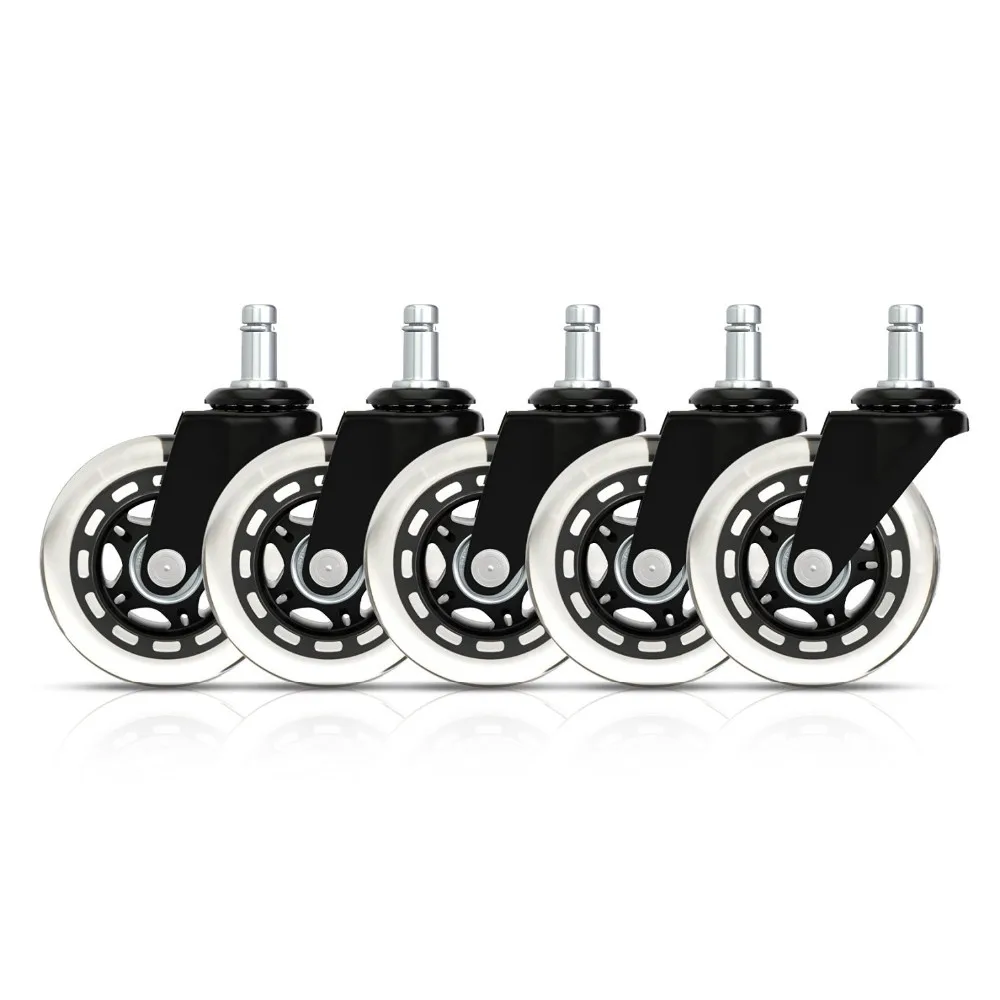 roue de chaise Replacement caster wheels wholesale 3 inch 4inch rollerblade office chair Castors Wheels