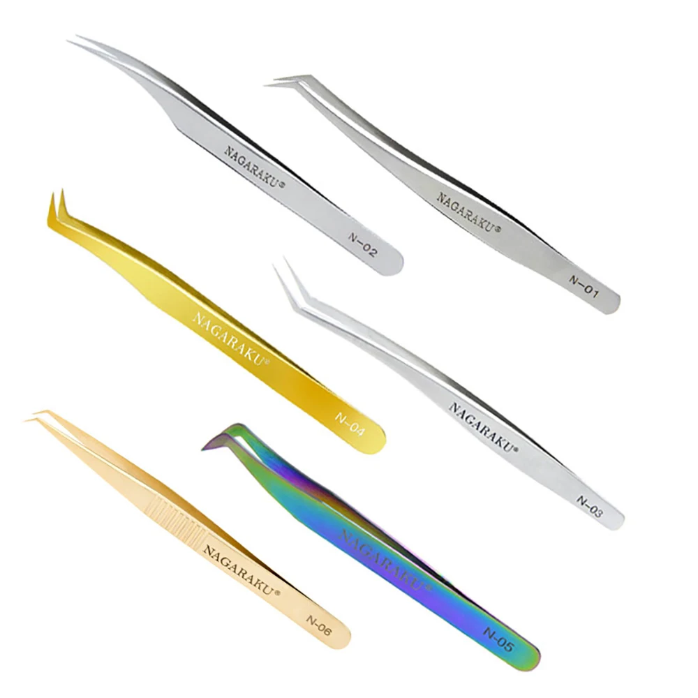 NAGARAKU щипцы для ресниц из нержавеющей стали легко сделать вентиляторы объемный Пинцет аппликатор