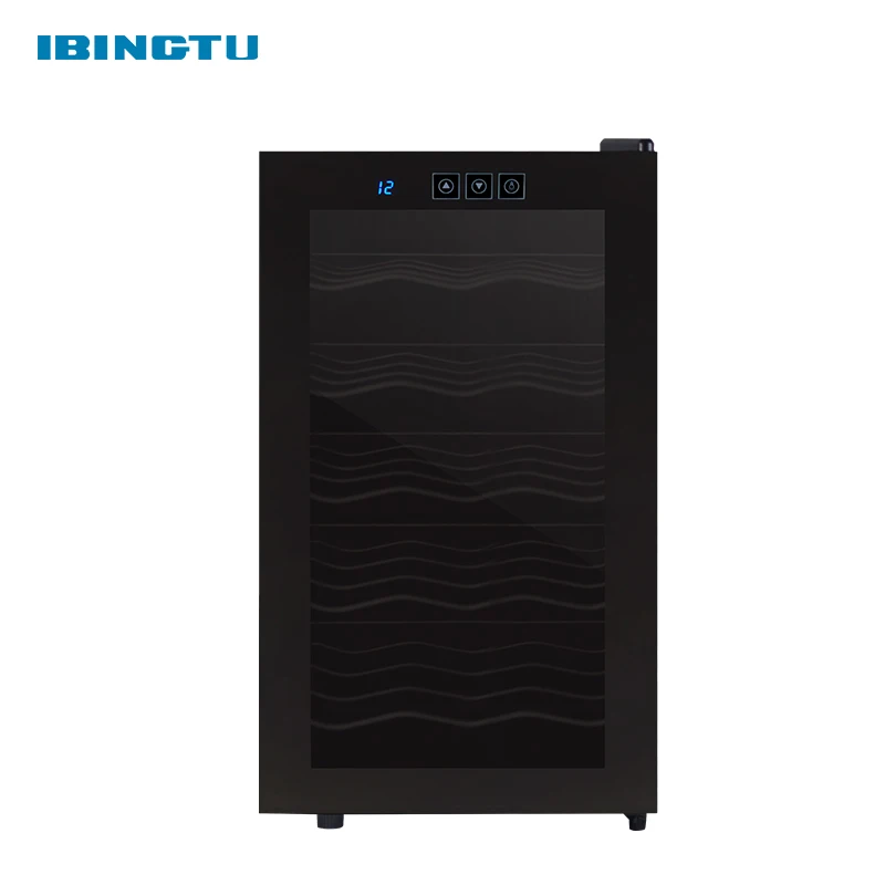  Bingtu отель/домашняя кухня Роскошная панель автоматического управления oem охладитель для вина холодильная камера 18 бутылка 48 л холодильник