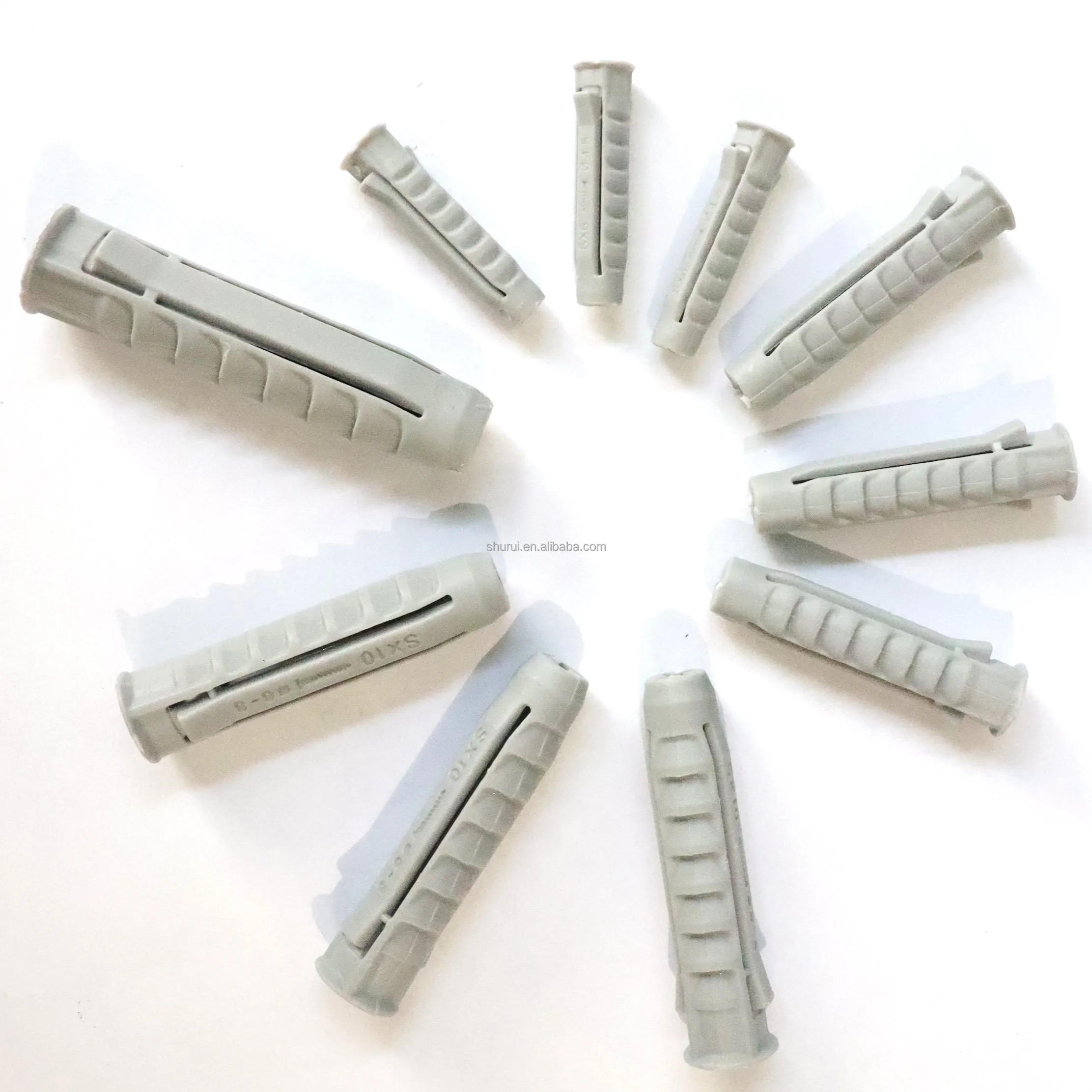 CRL Fastenal 6*30mm Plastic Wall Anchors 100pcs Construction Anchors PE Nylon Material Box
