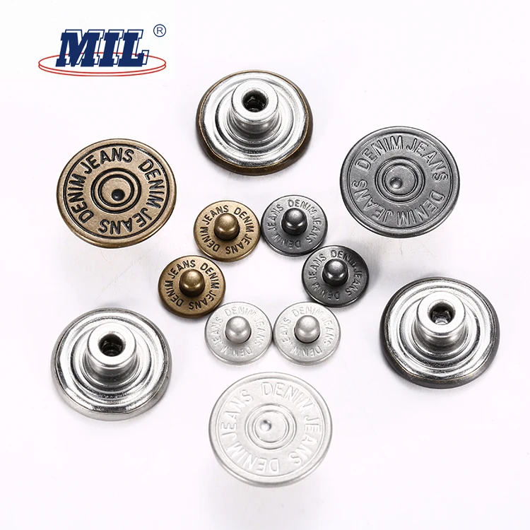 Factory Direct Fashion Custom Logo Anti-Brass Denim Metal Jean Copper Rivet