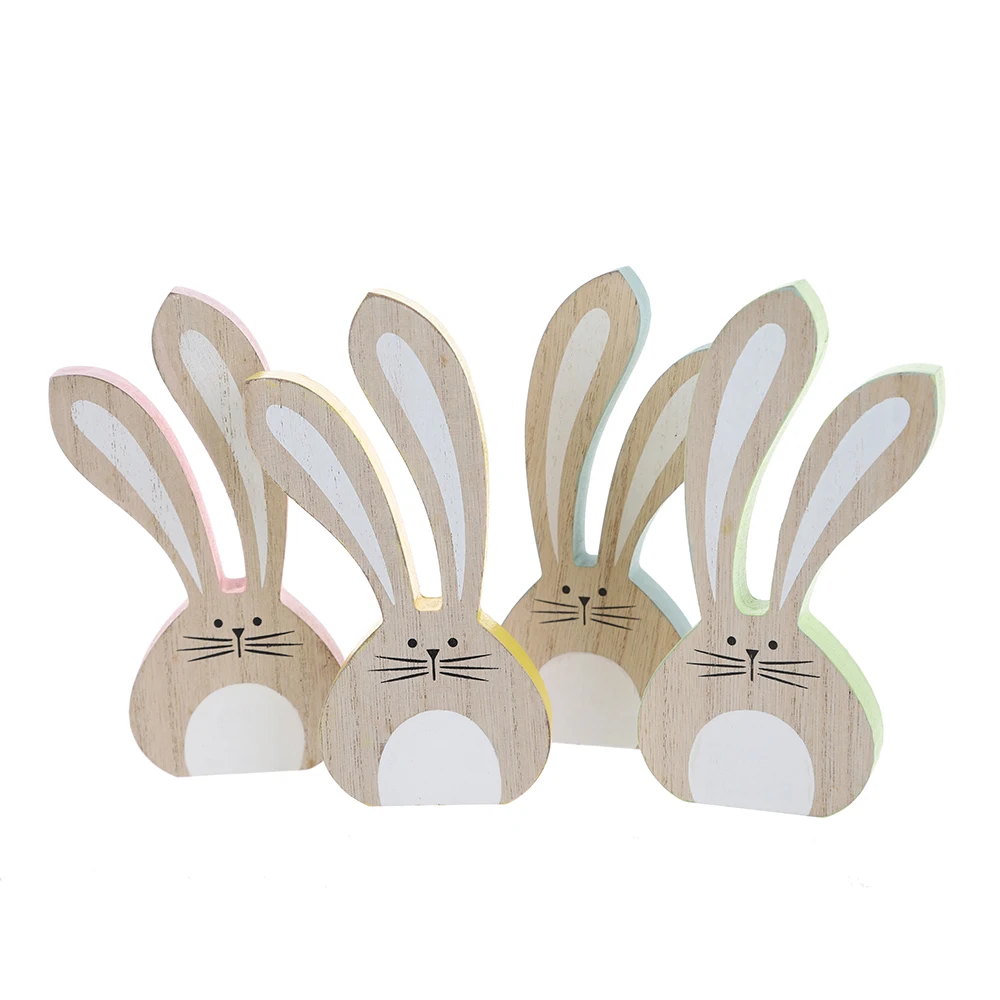 Пасхальный кролик FROHE OSTERN деревянное ремесло МДФ пасхальный подарок домашний декор товары для вечеринок