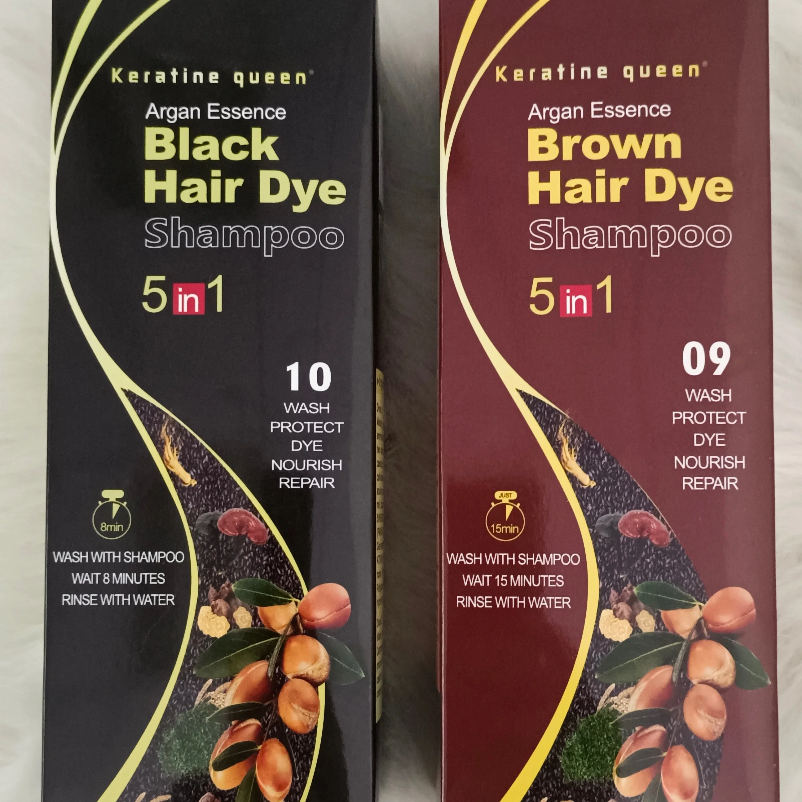 Factory direct selling wholesale five-in-one natural herbal ingredients dyeing shampoo