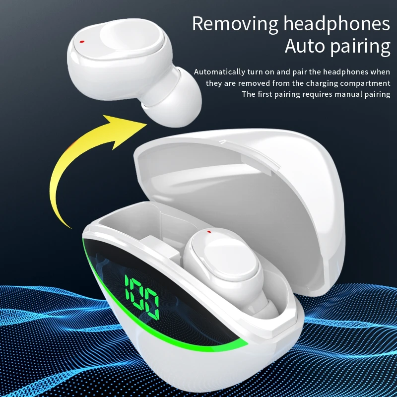 Tws Y-one Auriculares Wireless Earphones Breathing Light Waterproof Voice Assistant Earbuds In-ear bluetooths Headphones