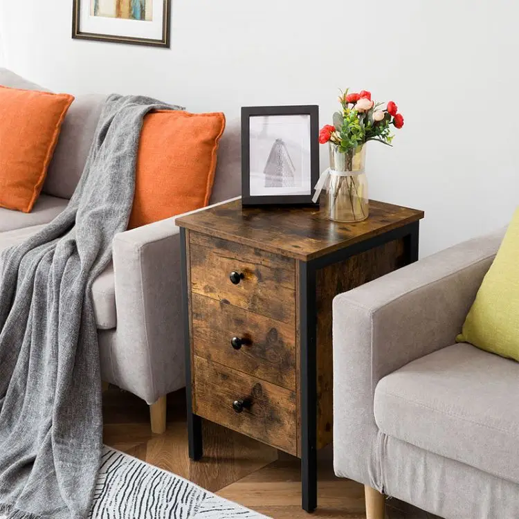 Wholesale Side End Tables, HOOBRO Brand Living Room Couch TV Tray Home Furniture, Sofa Side End Table for Living Room
