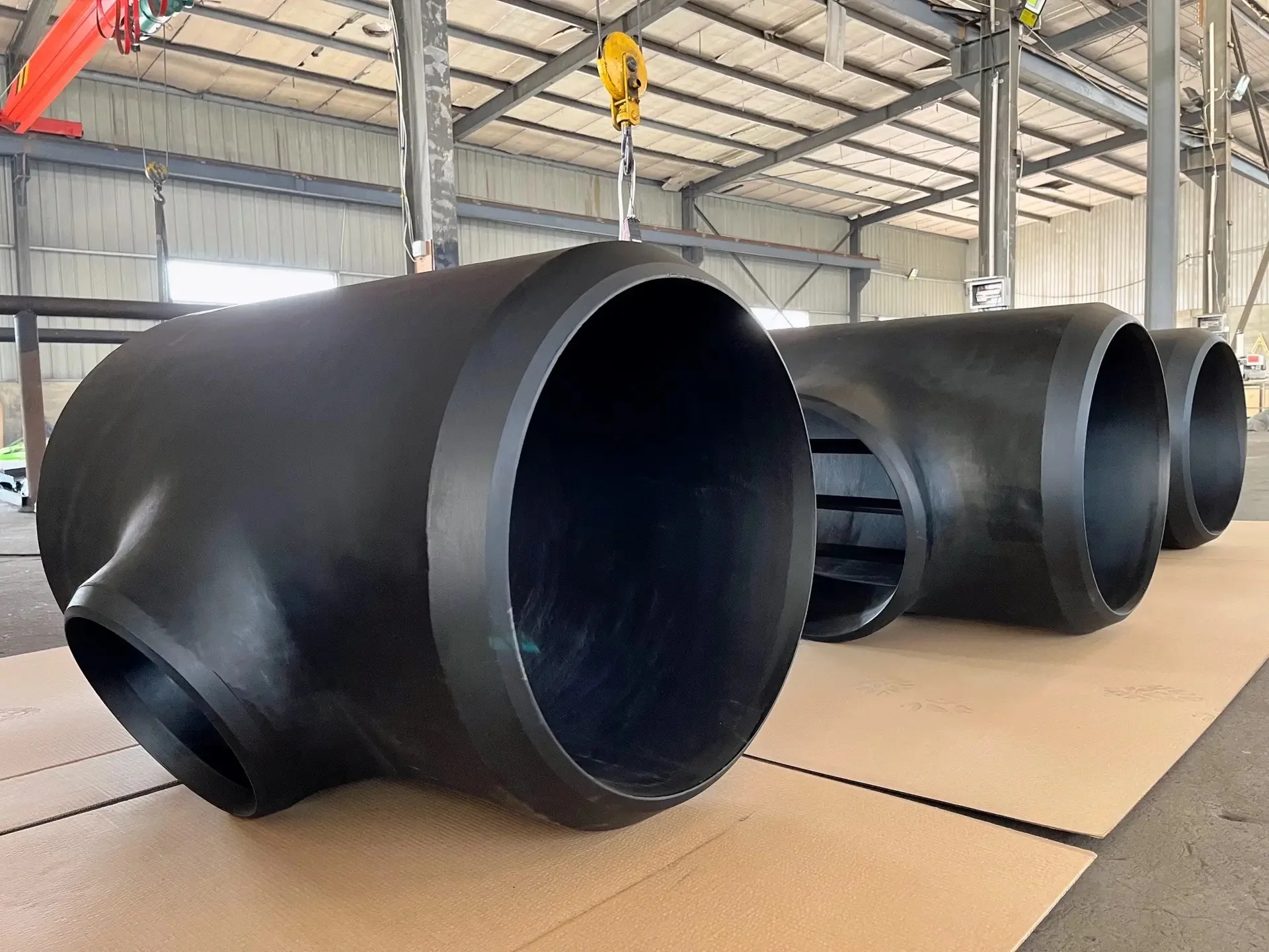 Butt weld ANSI B16.9 Pipe Fittings Large Diameter Reducing Tee Carbon Steel Equal Tee Seamless BW Tee