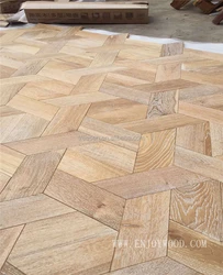 Triangle Design Ladder type Hexagon Design Oak Wood Flooring Diamond Design Art Parquet Wood Flooring