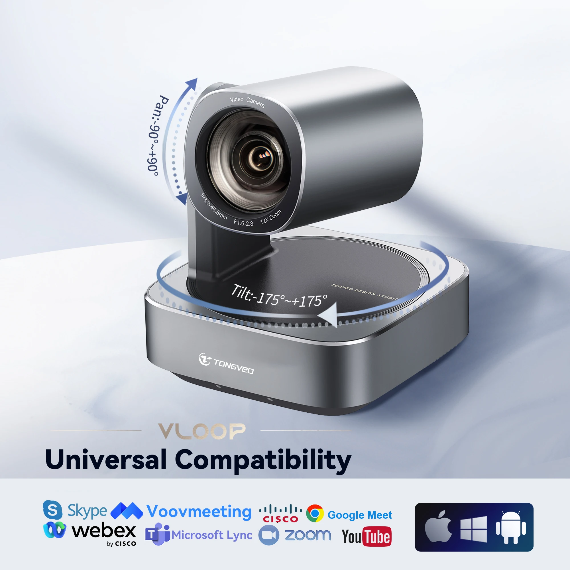 CE Certified Conference System (Camera, Microphone, and Speaker Bar with Hub for Small & Medium Conference Rooms , NoiseBlock AI