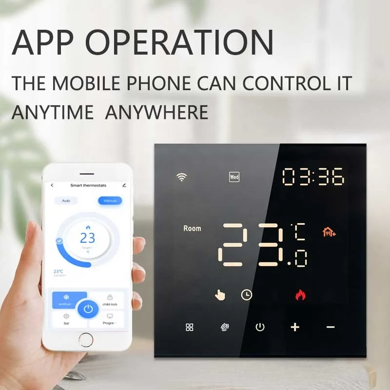 ME82 LED New White WIFI thermostat  Tuya Thermostat