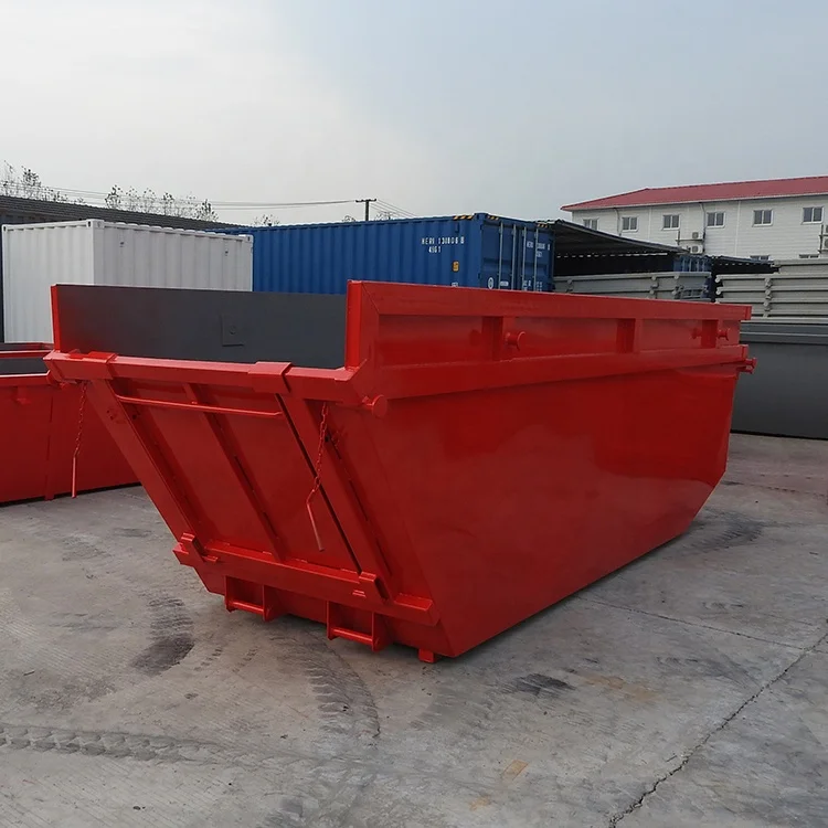Garbage truck using bins recycling waste skip