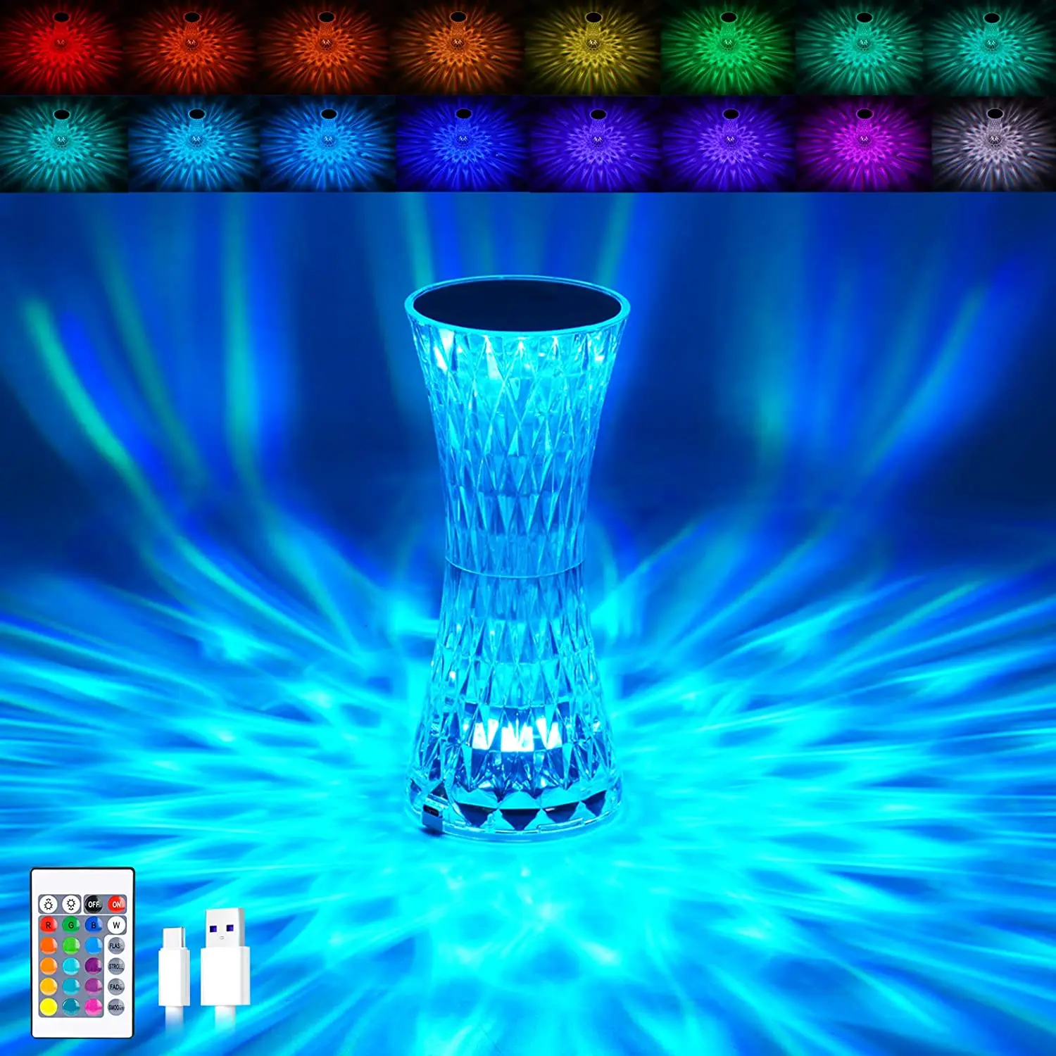Cordless USB charging led night lights new modern led table lamp for bedroom living room bedside bar