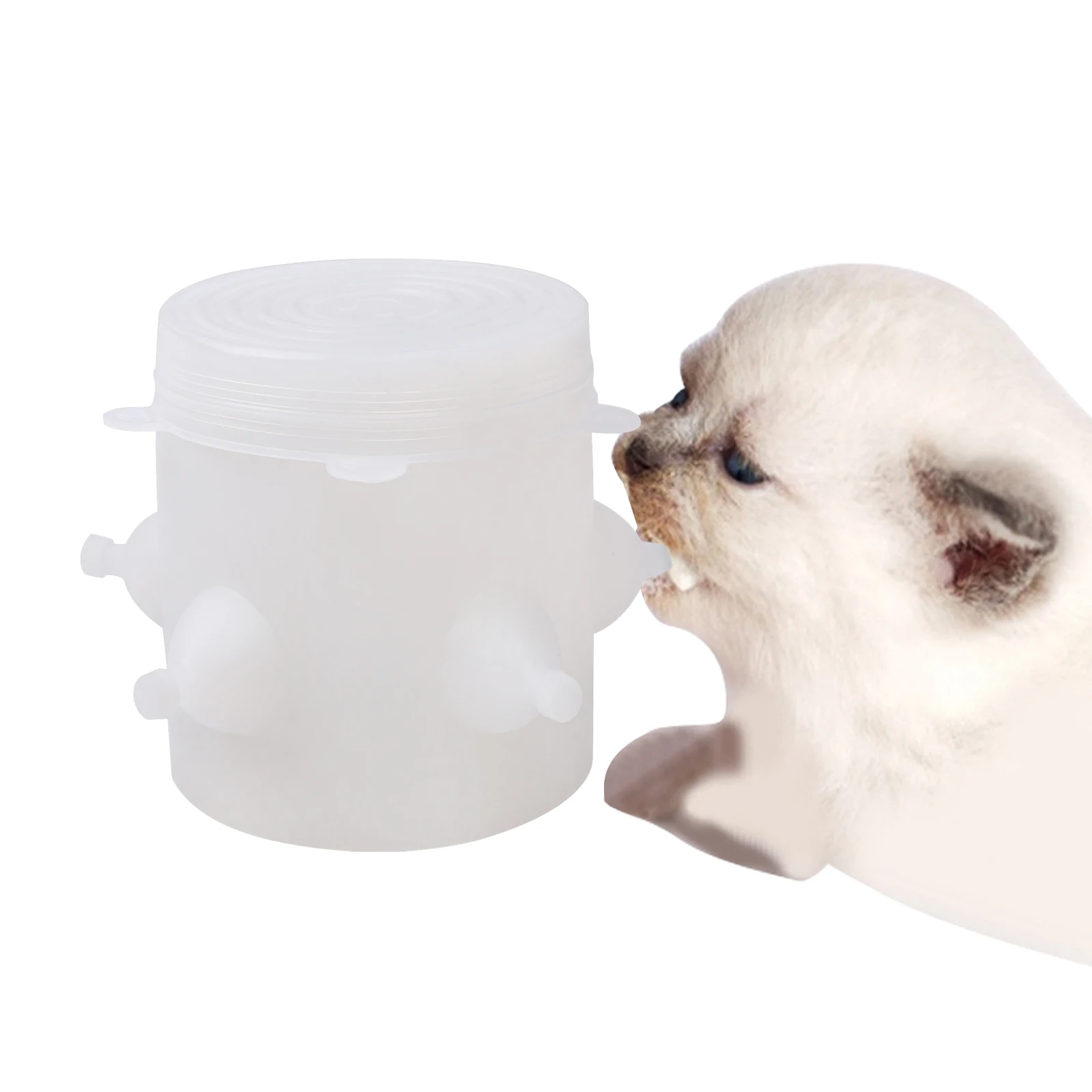 
2021 new cat programmable pet feeder miracle nipple pet milk feeder silicone nipple 