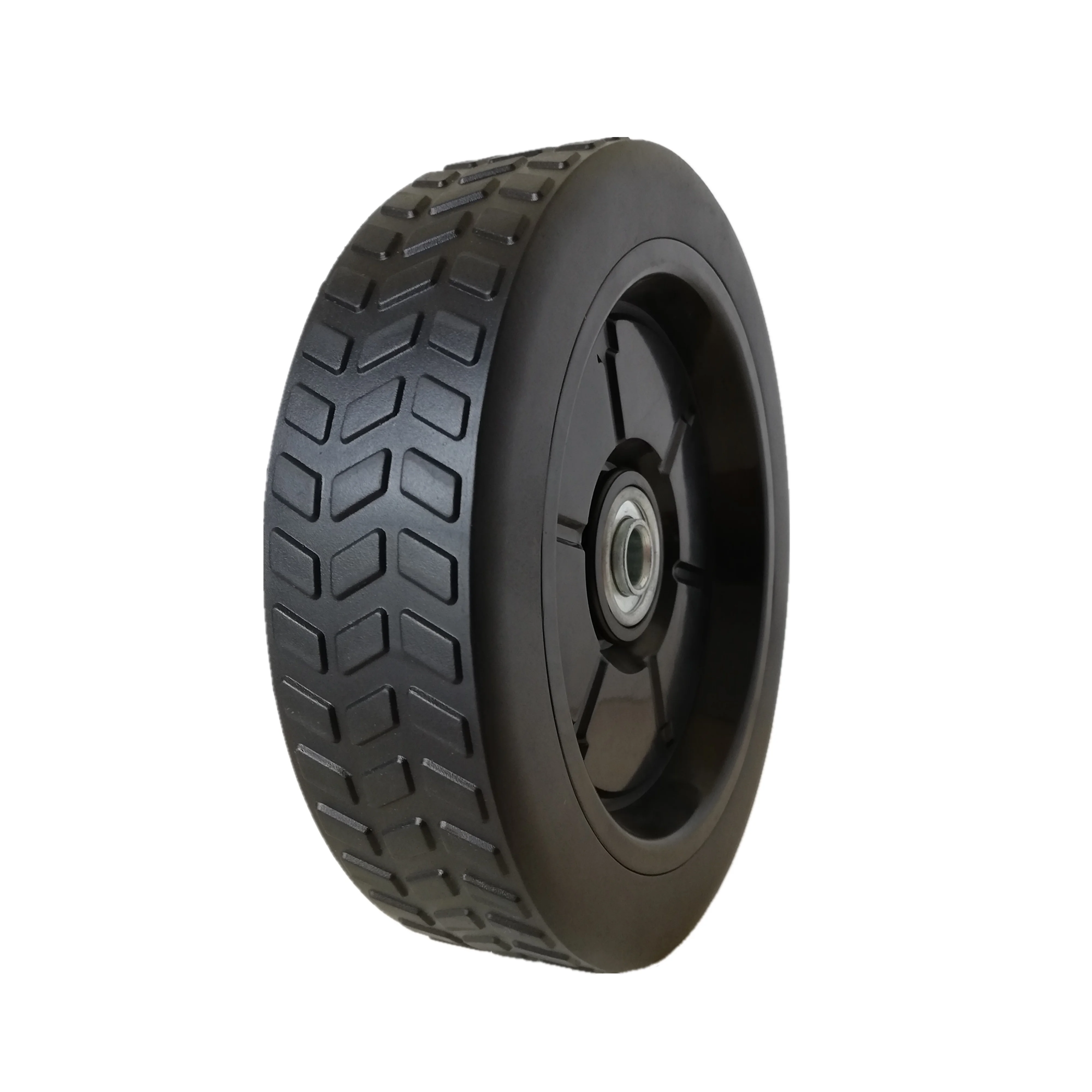 Plastic wheel 7 inch pvc wheel for bbq grill, barbecue, tool cart