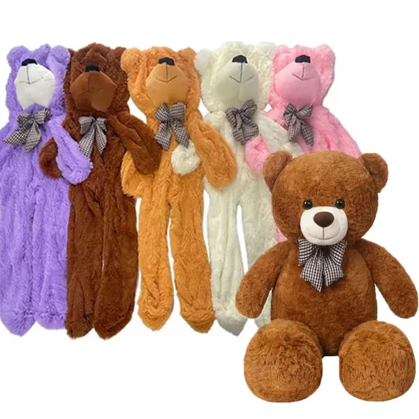 Big Human Size Unstuffed Teddy Bear Skin Soft Large Plush Toy Cover Without Filling