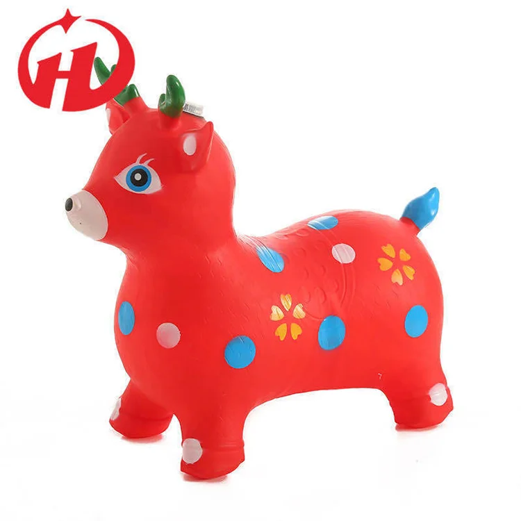 Китай, ПВХ надувная игрушка, тренировочные игрушки для детей, разные цвета, прыгающие животные, высокое качество, настройка