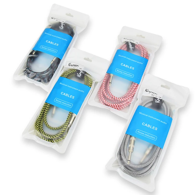 Musical instrument accessories 3/6/10m  braided cable for guitar wholesale