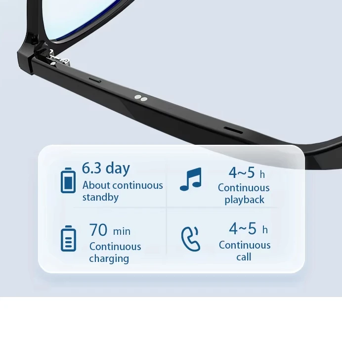 Car smart glasses music headphones sunglasses can be paired with myopia lenses smart Bluetooth glasses