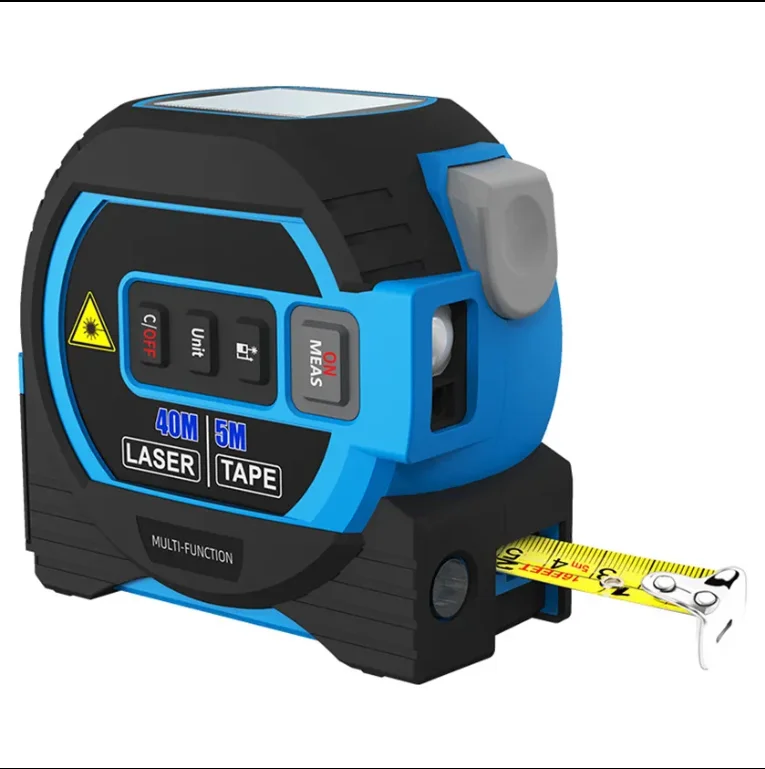 Tape measure 3 in 1 Rechargeable Digital Distance Meters with Battery Charger, 40M Measure, 5M Tape Measure
