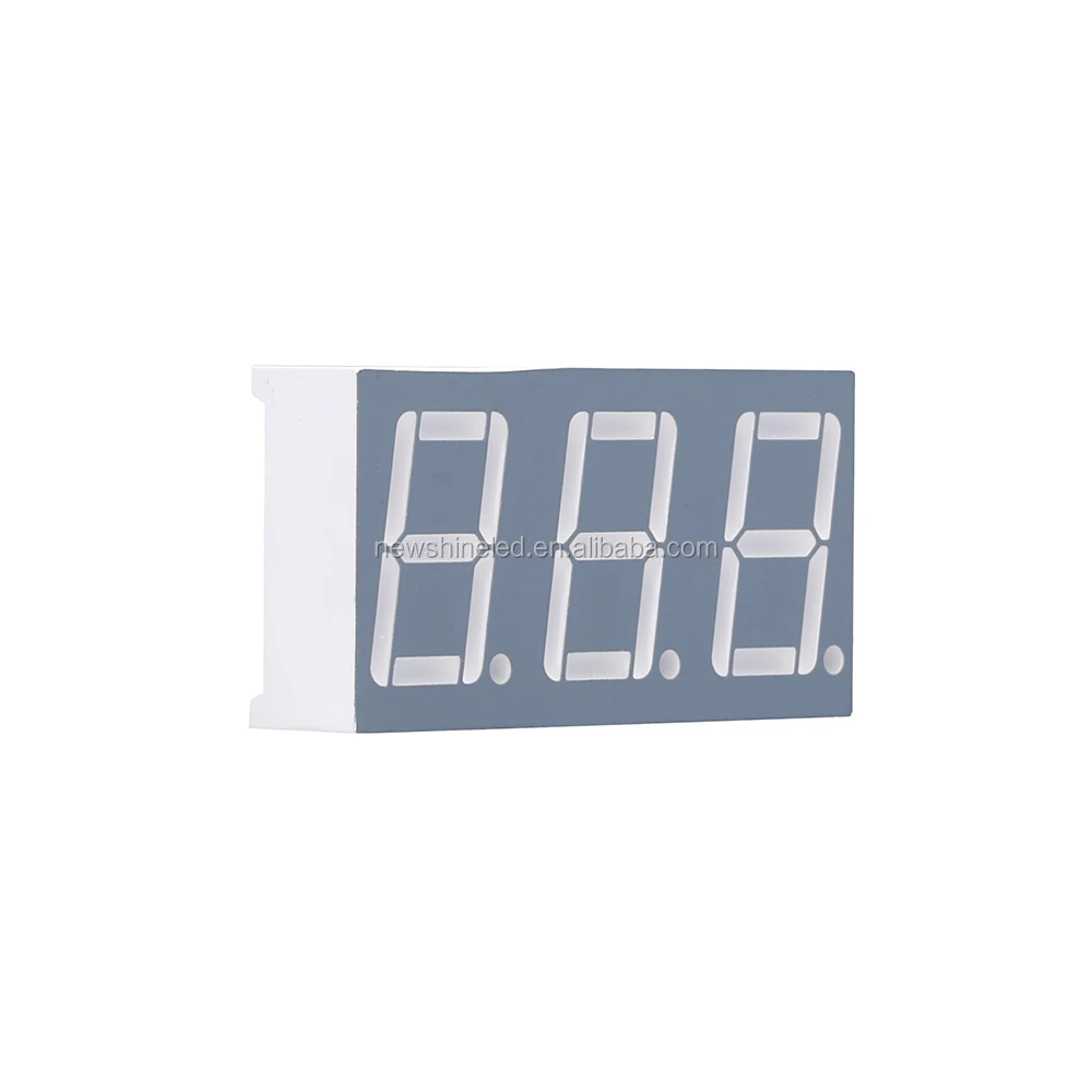 Top quality red led 7 segment display board 0.40 inch DIP display 7 segment led triple 3 digits seven segment display showing