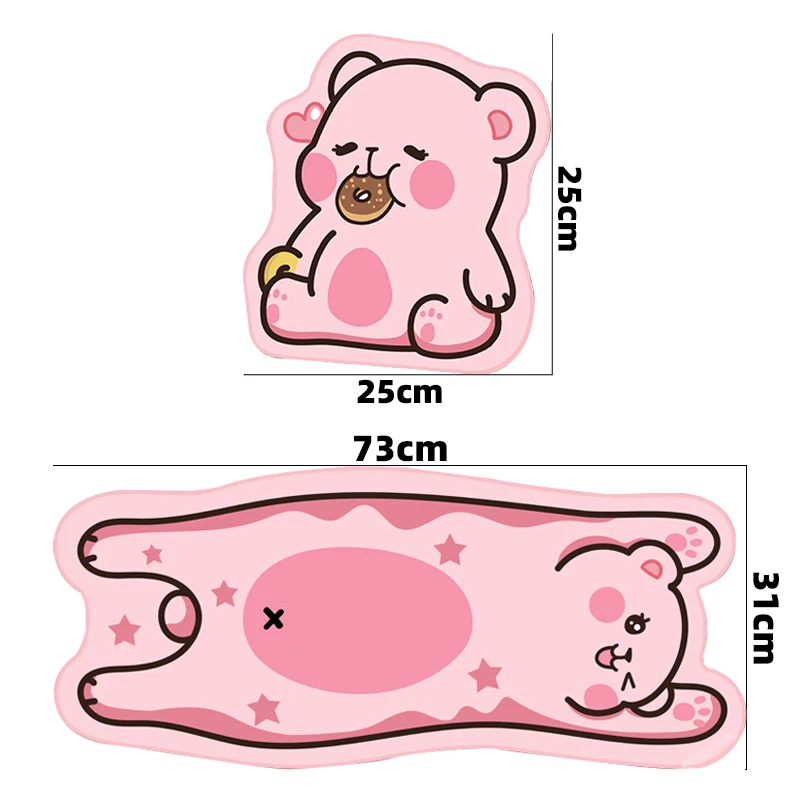 large Gaming Cute Mouse Pad Pink Print Mousepad XXL 3d Extended Pad Mouse Gamer PC Computer Mousepad Girls